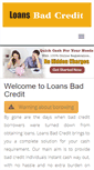 Mobile Screenshot of loansbadcredit.net.au